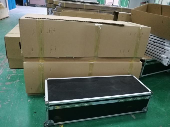 120 inch voor-achterprojectie snel vouwbaar draagbaar projectie scherm met stand metalen 3D PVC stof 6