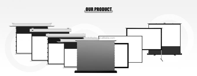 150-inch vloer stijgende ALR projectie scherm gemotoriseerd voor UST projector, terugtrekbaar omgevingslicht afwijzend scherm 5