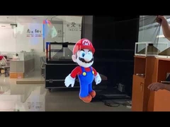 groot transparant holo gaas scherm voor podium hologram show