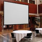 200" 16 by 9 front and rear fast fold projector screen portable projection screen