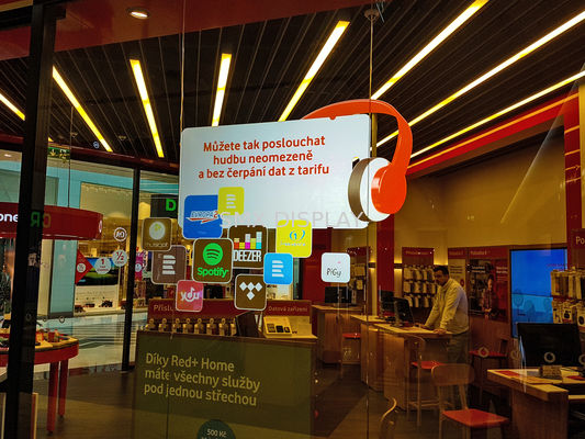 Kwaliteit Zelfklevende van het de Projectiescherm van de Hologram Transparante Film Achterfilm 1.52m Breedte Fabriek