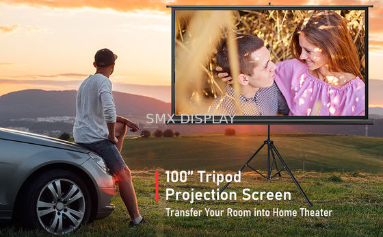 Kwaliteit Draagbare van het de Projectorscherm van de Driepootbioskoop 96 " X96“ 244x244cm Tribune Fabriek