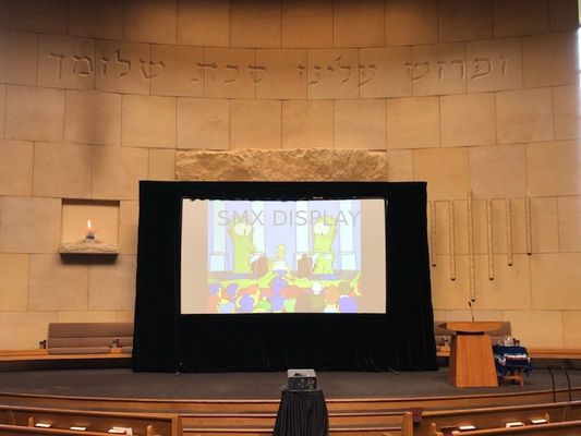 16:9 Projectoren en presentatieapparatuur Snel vouwbaar opstaand projectorscherm met dress kit