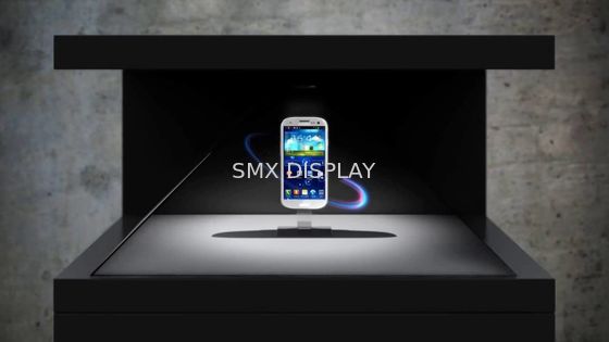 Kwaliteit 3D Holo-van de het Hologrampiramide van de Horlogeshowcase Vertoning 3 Kanten 32 duim Fabriek