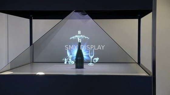 19“ Omgekeerde 3D Holografische Piramidevertoning 1280x1024 HDMI met 4 Zijaanzicht