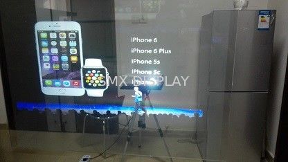 Kwaliteit De zelfklevende Achterfilm van het Projectievenster/Transparante Holografische Film Openlucht Fabriek