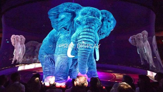 Kwaliteit Van het Schermholograohic van het projector toont het Transparante Hologram de Projectiegrof linnen voor Stadium Fabriek