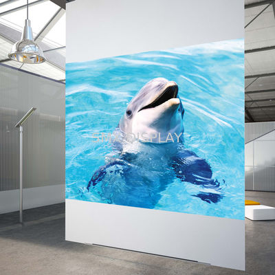 Kwaliteit Hoge contrast witte achterprojectiefilm 3D holografische projectiefilm voor winkelruiten Fabriek