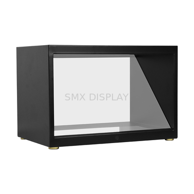 De Kubus die van 180 Graadholo 3D Volledige HD 3D Holografische Showcase van de Hologramvertoning adverteren