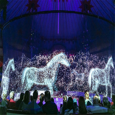 Kwaliteit Grote projector scherm Hologram Gaas Wit Grijz Zwart Hologram Mesh Scherm Fabriek