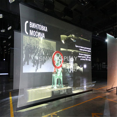 Kwaliteit Nieuwe Holo Gauze 3D Hologram Mesh Screen Holographische projectie schermen gebruikt voor podium bruiloft tentoonstellingen Fabriek