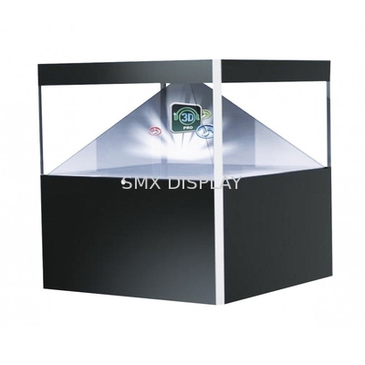 360 graden 3D piramide hologram display vitrine / helder 3D hologram piramide holobox horloge glas