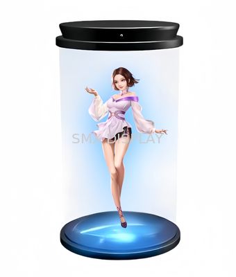 Kwaliteit 180 graden 3D Hologram Cylinder Transparent Screen Interactieve Hologrammen HoloTube Fabriek