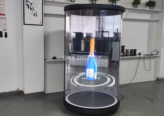 Kwaliteit 75 inch hologram display real time hologrammen levensgrootte 3D hologram cilinder holotube Fabriek
