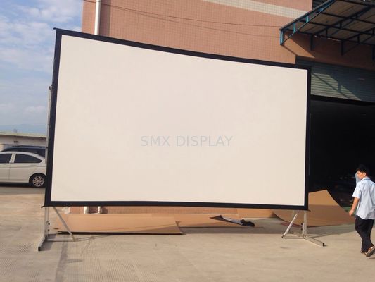 kwaliteit Buiten 16:9 120 inch Front Projection Fast Fold Draagbare Projector Projection Screen Met Stand Fabriek
