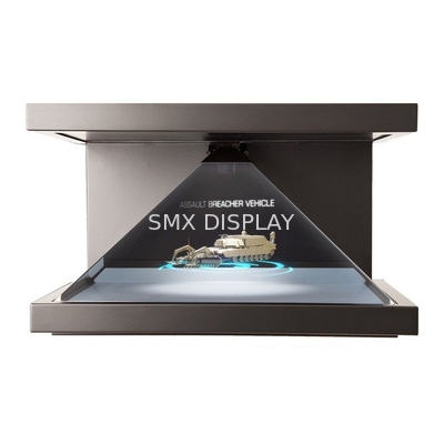 3 Showcase van de Piramideholo van het Zijaanzicht 3D Hologram met Regelbaar Geleid Licht