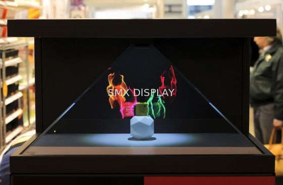 Kwaliteit 270° volledige van de het Hologramshowcase van HD Virtuele 3D van de de Piramidevertoning de Doos Adverterende Speler Fabriek