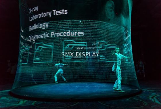 Kwaliteit 3D de Projectiescherm van Holoflexholo Gauze Clear Holographic Fabriek