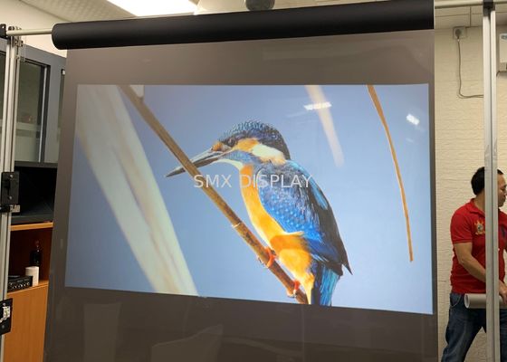 Kwaliteit de transparante holografische achterkleefstof van de projectiefilm voor Venster Reclame Fabriek