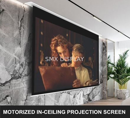 kwaliteit Aluminium In een nis gezet Tab Tensioned Motorized Screen IRL Fabriek