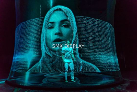 Kwaliteit Transparant Onzichtbaar Holografisch 3D Mesh Screen Pepperscrim Fabriek