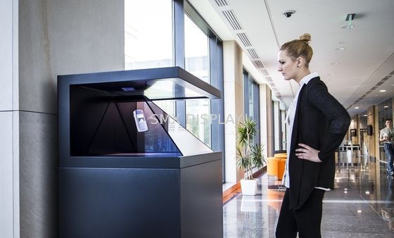 Kwaliteit De aangemaakte Doos 1920x1080 van het Glas Gebruiksklare 3D Hologram Fabriek