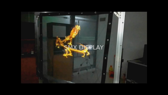 3D Projector 30m van Holo Gauze Holographic Screen Transparent Mesh Lengte
