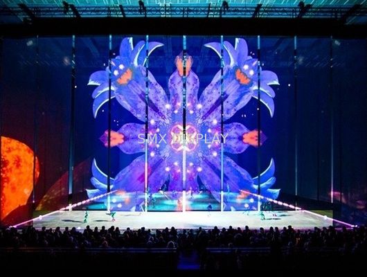 Kwaliteit Holografisch het Schermpolyamide van het Stadium Transparant Hologram voor Live Projection Fabriek