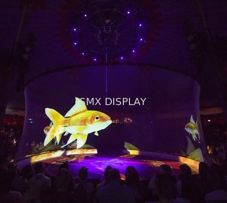Holo Gauze Holographic Mesh Screen Eyelets motoriseerde 30m Lengte voor Projectie