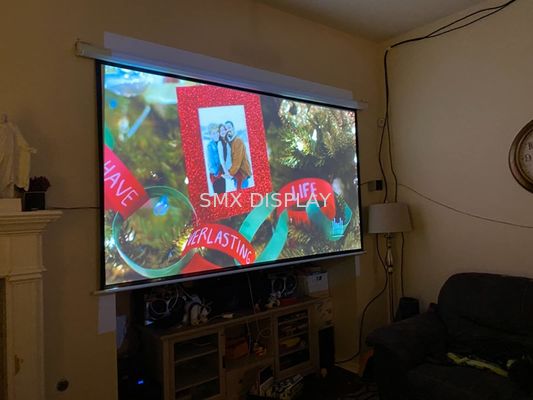 kwaliteit De gemotoriseerde Verre 120 Duim van het Projectorscherm rf voor Bioskoopvergaderzaal Fabriek