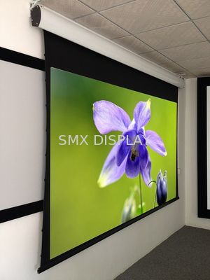 Kwaliteit 100 het duimlusje spande het Gemotoriseerde Scherm, Grijze Stof van het huis de theater gemotoriseerde scherm HD Fabriek