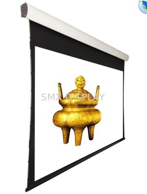 Kwaliteit 150 het“ Gespannen Plafond zette het Gemotoriseerde Projectiescherm met Afstandsbediening in een nis Fabriek