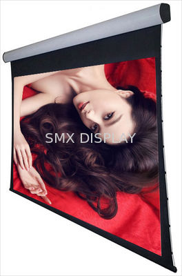 kwaliteit Spande 3D Lusje van het muurplafond de Gemotoriseerde Projectieschermen 120“ voor Huisbioskoop Fabriek