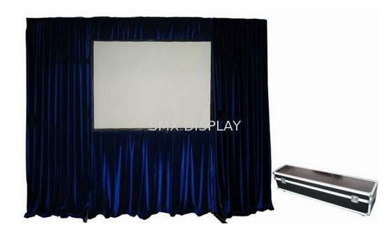 Kwaliteit 180 inch 16:9 ratio Dual Vision Front & Rear Projection Fast Fold Projector Screen met rok Fabriek