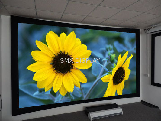 kwaliteit ROHS-Bioskoop boog het vaste kaderscherm, de muur opgezette schermen voor projectoren Fabriek