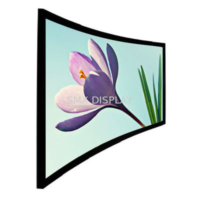 kwaliteit 180 het“ Flexibele Witte/Grijze Gebogen de Projectiescherm van HD met de Stof van de Strookschittering voor gebeurtenissen Fabriek