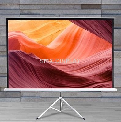 Kwaliteit De glasvezelprojector trekt het Scherm 84“ uit Vloertribune Intrekbaar voor Openlucht Fabriek