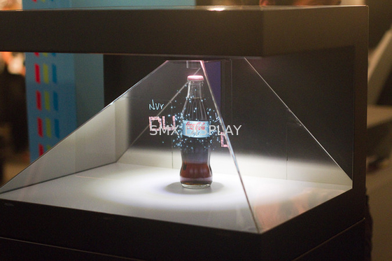 22 inch 3D Pyramid Hologram Projector Case Cabinet 270 Grade Holographic Display 3D Hologram Box