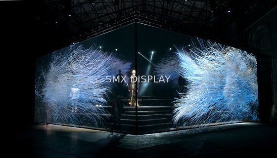 Kwaliteit Transparante 3D Hologramprojectie Gauze Holographic Screen Polyamide Material Fabriek